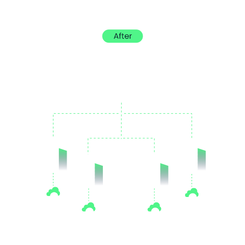 Enterprise structure organization chart graphic after